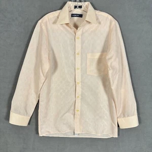 Vintage 70's Damon Pink Dress Shirt Mens Small Reflective Club Disco Long Sleeve - Picture 1 of 12