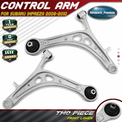 2x Brazo de control inferior delantero izquierdo y derecho con buje para Subaru Impreza 2008-2010 Foto 1 de 4