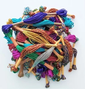 50 Skeins - Metallic Threads for Wrapping Couching, Edging Decorating Chirstmas - Picture 1 of 1