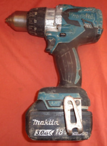 Makita  Blue DHP481 18v Brushless Cordless Combi Drill + 3Ah Battery