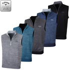 Callaway Golf Heathered Fleece 1/4 Zip Vest Sleeveless 3 colours small-xxl 80B1