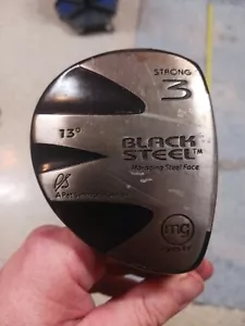 MG Master Grip Golf "Black Steel"13* Strong 3 Wood Maraging Face RH Graphite - Picture 1 of 8