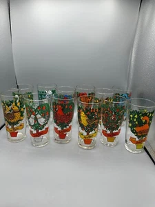 Vasos de vidrio vintage Anchor Hocking Pepsi 12 días de Navidad TÚ ELIGES - Imagen 1 de 13