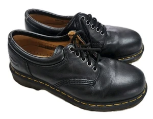 Zapato Oxford Dr Doc Martens Plataforma Informal Para Hombre Talla 8M Cuero Negro Trabajo 8053 - Imagen 1 de 10