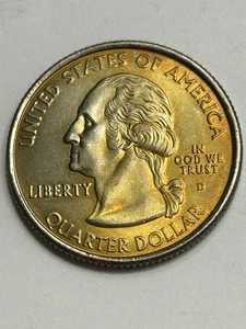 2007 D Washington State Quarter Toned Doubling on Liberty (145) - Picture 1 of 7