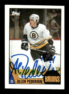 1987-88 Topps 174 Allen Pedersen signed auto autograph  MZ BXCP56 - Picture 1 of 2