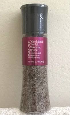 TRADER JOE'S Trader Joe’s Wine Infused Sea Salt Seasoning Grinder Rosè Pink Peppercorn 12.7oz