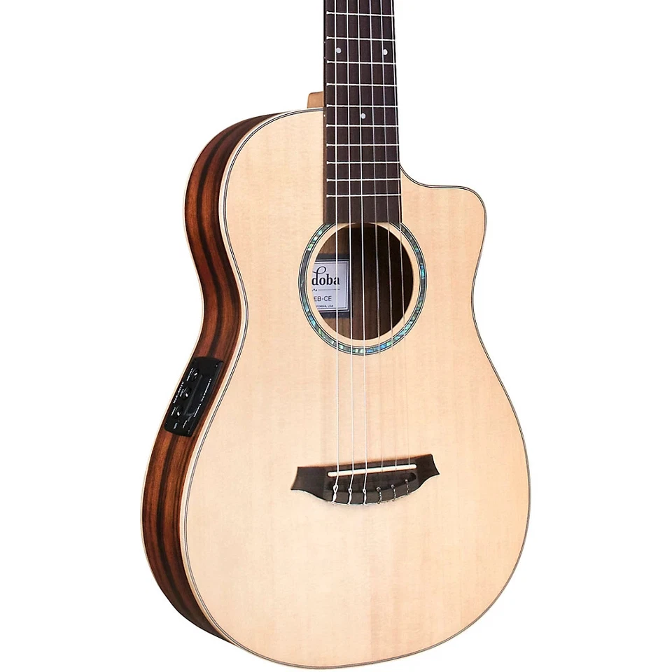 Cordoba Mini II EB-CE Mini Acoustic-Electric Guitar Natural 197881392505 RF - Image 1 of 4