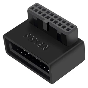 PH19B USB 3.0 Internal Header USB3.0 19/20P Socket 90 Degree Adapter6068 - Afbeelding 1 van 6