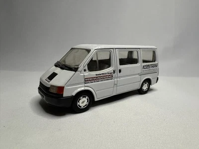 1:35 Ford Transit Bus Weiss Schabak Modell Modellauto Diecast - Bild 1 von 4