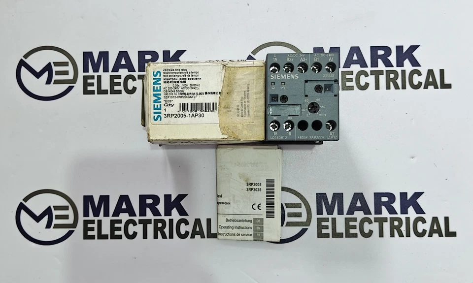 3RP2005-1AP30 SIEMENS TIMER TIMING 0.05-100H VOLTAGE 220VAC FAST SHIPPING - Image 1 of 4