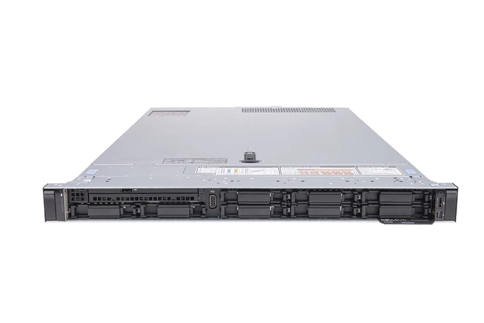 Server Dell R640 8x2.5 2x Gold 6134 128GB H730P 2x 480GB 4x1GbE 2x PSU iDRAC 9 - Image 1 of 4