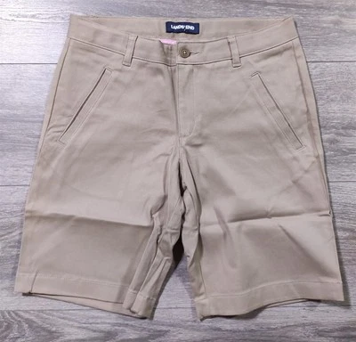 Lands End Shorts Girls Size 14 Khaki Beige School Uniform Bottoms Kids - Image 1 of 4