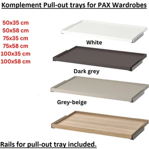 IKEA KOMPLEMENT Pull-Out Tray Wardrobe Storage Drawer Organiser – Various Sizes - Picture 1 of 5