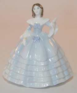 Figura Dama Coalport Minuette 3 3/4" Abigail década de 1990 Excelente - Imagen 1 de 7