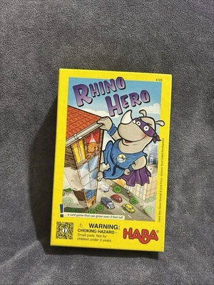 HABA Rhino Hero Super Battle - A Spectacular 3D Card Stacking Game 100% COMPLETE - Image 1 of 4