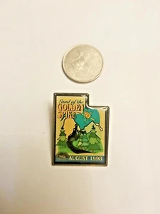 Vintage 1998 Land Of The Golden Spike Lapel Pin. - Picture 1 of 2
