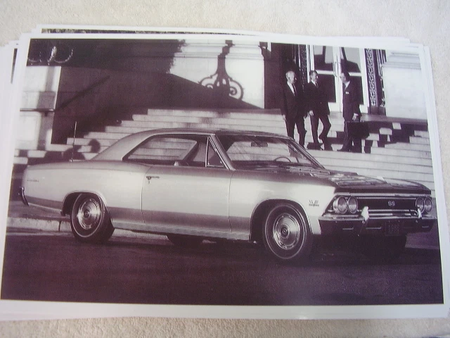 1966 CHEVROLET CHEVELLE SS HARDTOP    11 X 17  PHOTO /  PICTURE - Image 1 of 1
