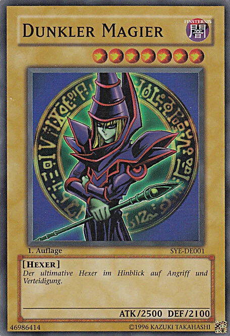 YU-GI-OH, DUNKLER MAGIER, SR, SYE-DE001, SR, 1. Auflage - Bild 1 von 1