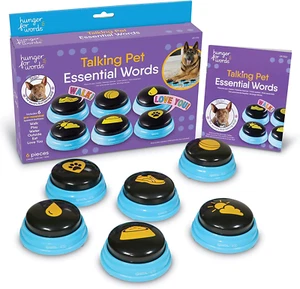 Hunger for Words Talking Pet Essential Words - 6 Piece Set Pre-Recorded Speech B - Picture 1 of 12