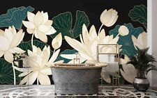 3D Floral Leaf Line Self-adhesive Removeable Wallpaper Wall Mural1 130