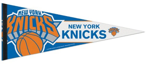 NEW YORK KNICKS Basketball Team Logo Style Premium Felt Collectors PENNANT Cover