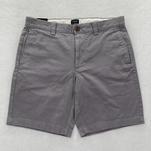 J.Crew Shorts Women's 30 Gray Stretch Fabric Flat Front Chino 5" Inseam Preppy - Picture 1 of 12
