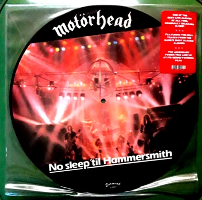 MOTORHEAD NO SLEEP TIL HAMMERSMITH PIC DISC VINYL Earmark Italy 2003 Mint Sealed - Image 1 of 4