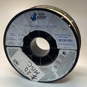 E71T-11 .035 Gasless Flux Core 10 lb Spool Welding Wire MIG Blue Demon - Picture 1 of 3
