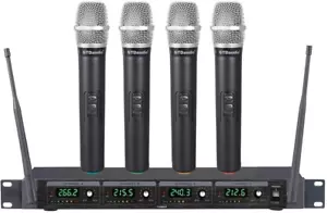 GTD Audio 4 Handheld Wireless Microphone Cordless Mics System, Ideal for Church, - Picture 1 of 3