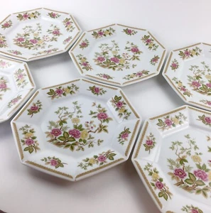 Octagonal Originals 10-1/2” Dinner Plates Tyrol 1702 Fine Porcelain 6 Vintage - Picture 1 of 6