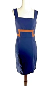 Diane von Furstenberg Damen Kleid Bodycon Blau/Orange Größe 4 - Bild 1 von 16