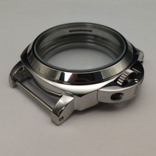 44mm Metal Watch Case Polished Shell for Eta 6497/6498 Seagull ST36 Movement