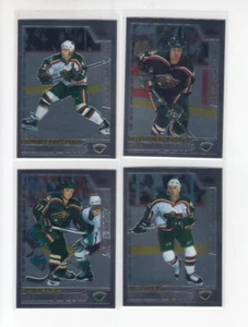 00/01 Topps Chrome Minnesota Wild (4 Cards) Hendrickson Dowd Krivokrasov Kuba - Picture 1 of 2