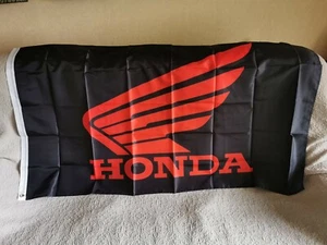 Bandera de garaje negra bandera Honda 5 ft x 3 ft - Imagen 1 de 1
