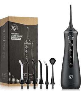 Hilo dental de agua LF para dientes con 6 puntas de chorro, 4 modos, cordones profesionales - Imagen 1 de 9