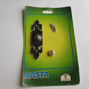Basta Door Bell Button metal antique ornate gothic medieval outdoor indoor - Picture 1 of 10