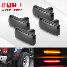 2010-2017 Ram 3500 4pc LED Rear SideMarker Lights Smoked Lens (Amber & Red)