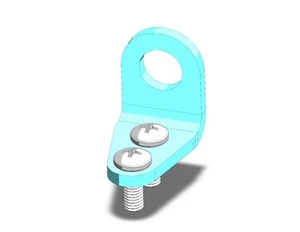 -4 AN BULKHEAD TAB, SET OF 2 W/ HARDWARE - Bild 1 von 4