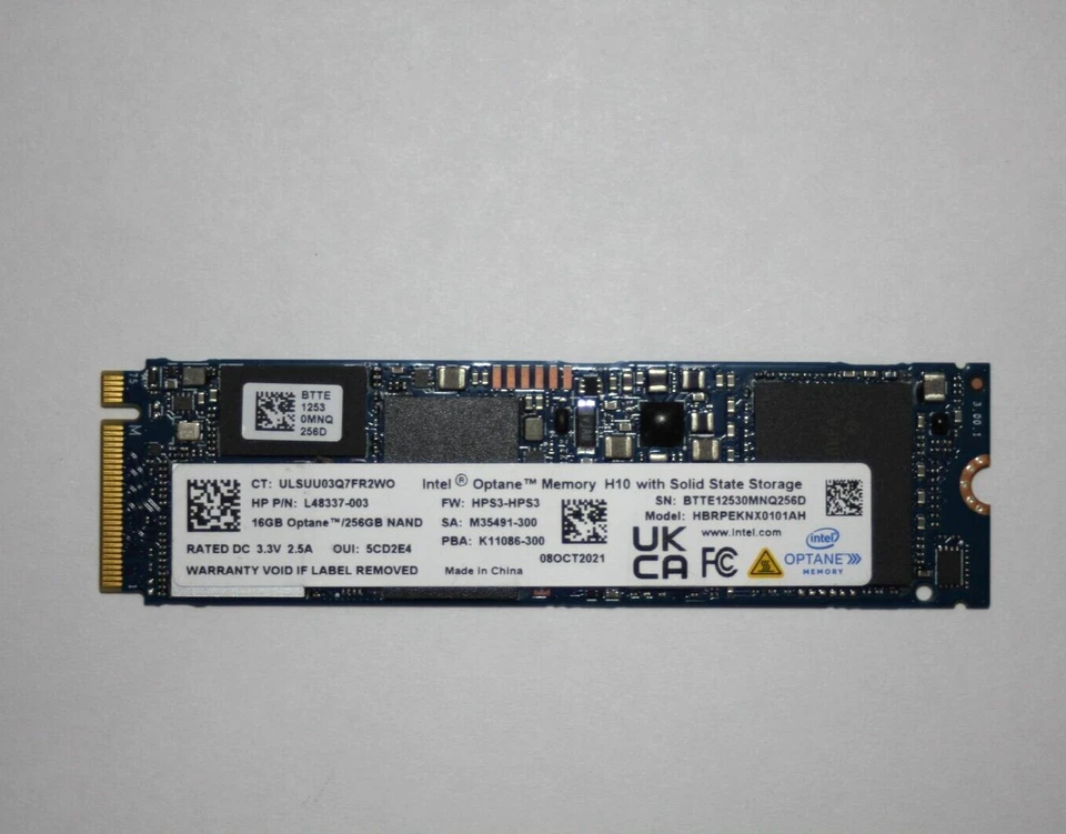 HP 14m-dh1003dx Intel 16GB/256GB NVMe M.2 SSD Solid State Drive HBRPEKNX0101AH - Image 1 of 1