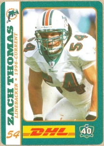 ODDBALL-DHL Zach Thomas DOLPHINS Texas Tech HOF - Bild 1 von 1