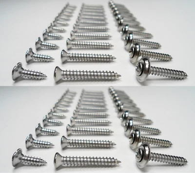 66 CHROME INTERIOR SCREWS! FOR CLASSIC & VINTAGE VEHICLES - CAR/TRUCK/WAGON/ETC - Image 1 of 3