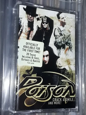 POISON CRACK A SMILE & MORE CASSETTE 2000 USA EDITION HYPE STICKER STILL SEALED - Image 1 of 4