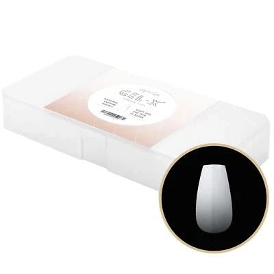 APRES Aprés Ombré Gel-X Natural Coffin Short Tip Box of Tips (210 Pcs & 14 Sizes)