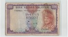 MALAYSIA $100 Ringgit 1967, P-5, A/3 518411, Gabenor, Rare Banknote.