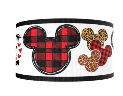3" Grosgrain Ribbon Minnie Mickey Castle 50 yard roll WHOLESALE PRICING - Image 1 of 2
