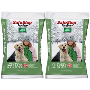 Safe Step Sure Paws Salt Free Pet Friendly Granule Ice Melter - 20 lbs - 2 Pack - Picture 1 of 3