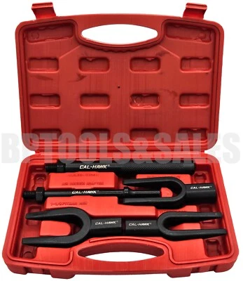 CAL HAWK 5Pcs Tie Rod Ball Joint Pitman Arm Tool Kit Joint Remover Separator Pickle Fork
