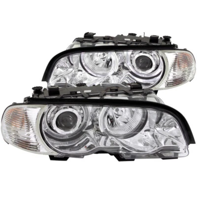 Faros proyectores ANZO con cromo halo para BMW Serie 3 E46 | 121268 Foto 1 de 4