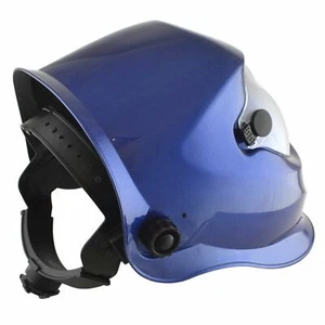 Auto Darkening Welders Helmet Mask Welding Grinding Blue & 3 x Lens Cover - Picture 1 of 5